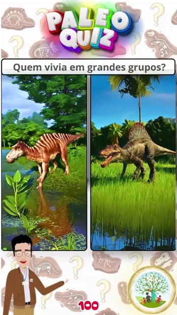 Descubra Qual Dinossauro Vivia em Grandes Grupo