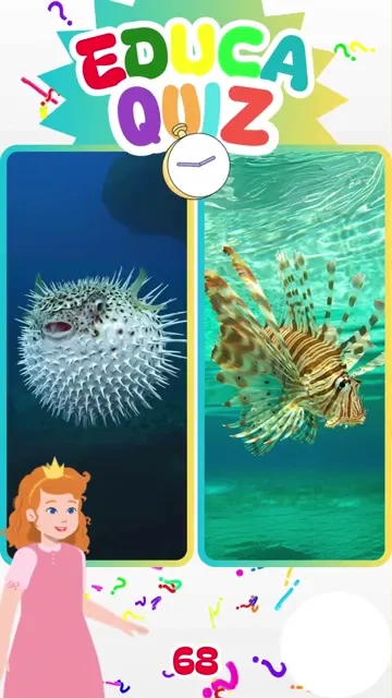 Qual desses é o Peixe-Leão 🦁🐟 Quiz Educati